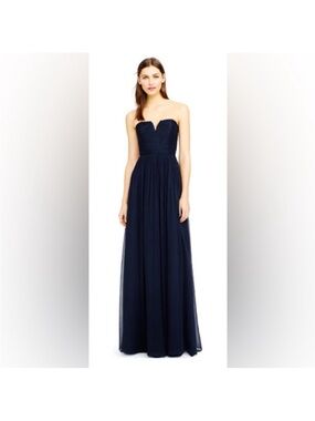 J.Crew Silk Chiffon Nadia Dress black